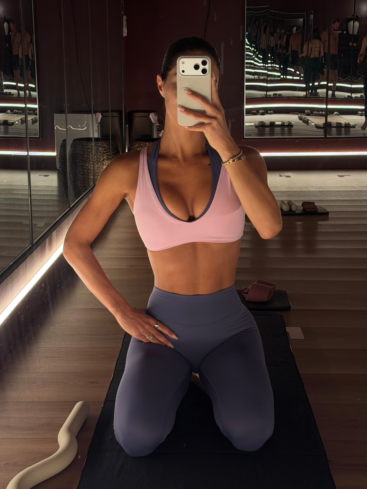 wearing size small & I double layered two of the same crop tops! 

#LTKActive #LTKfitnessgoals