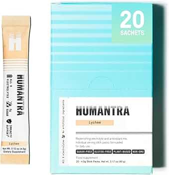 Humantra Hydration Packets | Zero Calorie, Zero Sugar Electrolyte Hydration Multiplier w/Essentia... | Amazon (UK)