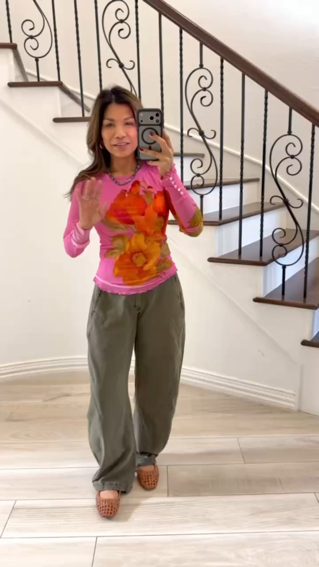 I’m 5’2” 118#ish for reference 
Top in small tts
Pants size down(wearing 0).
Shoes tts.
What I wore as a 54y/o mom. 

#LTKPetite #LTKSeasonal #LTKOver40