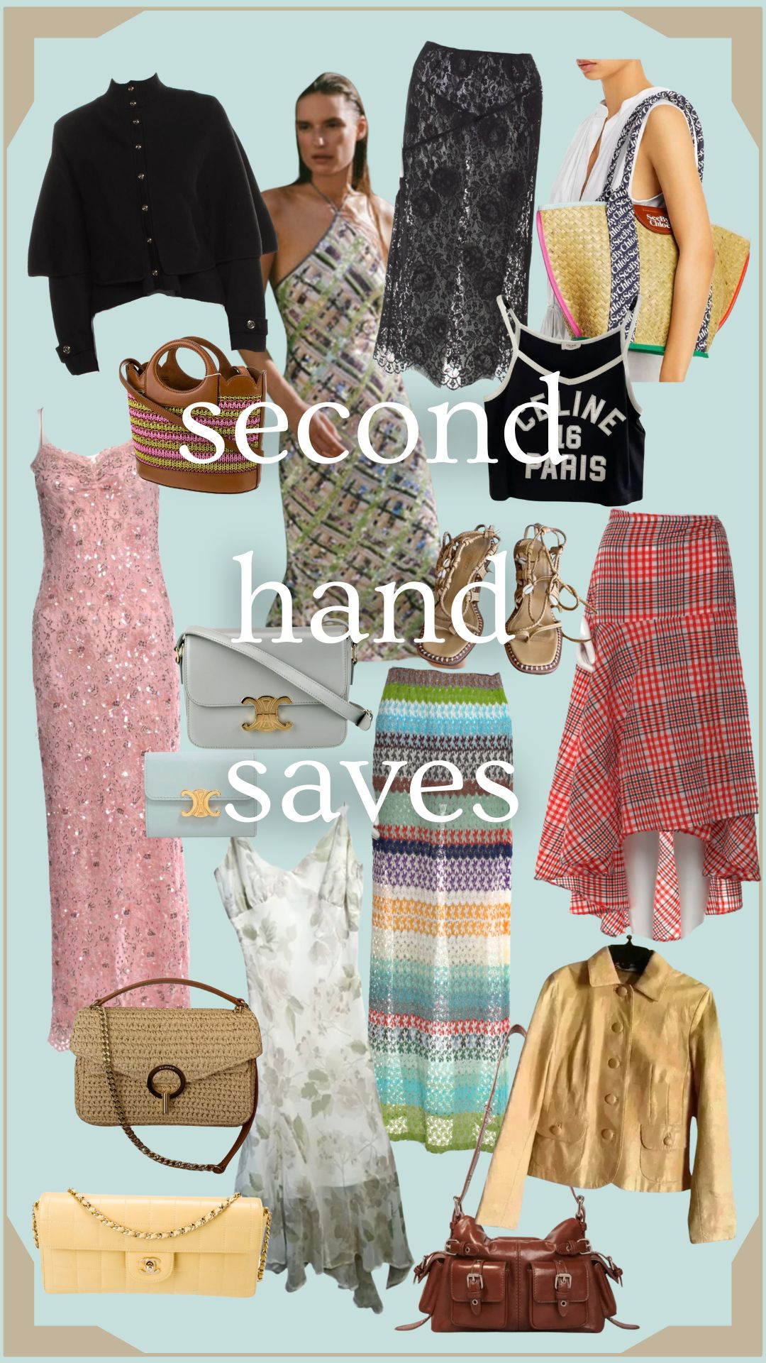 SECOND HAND SAVES! Some of my favs from my most recent YouTube video #thriftwithme #thriftfinds #secondhandsaves #secondhand #poshmarkfinds #foundonposh #therealreal 

 