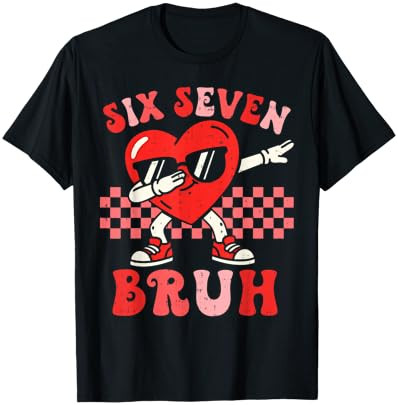 Six Seven 67 Meme Cool Valentine’s Day Teens Boys Girls Kids T-Shirt | Amazon (US)