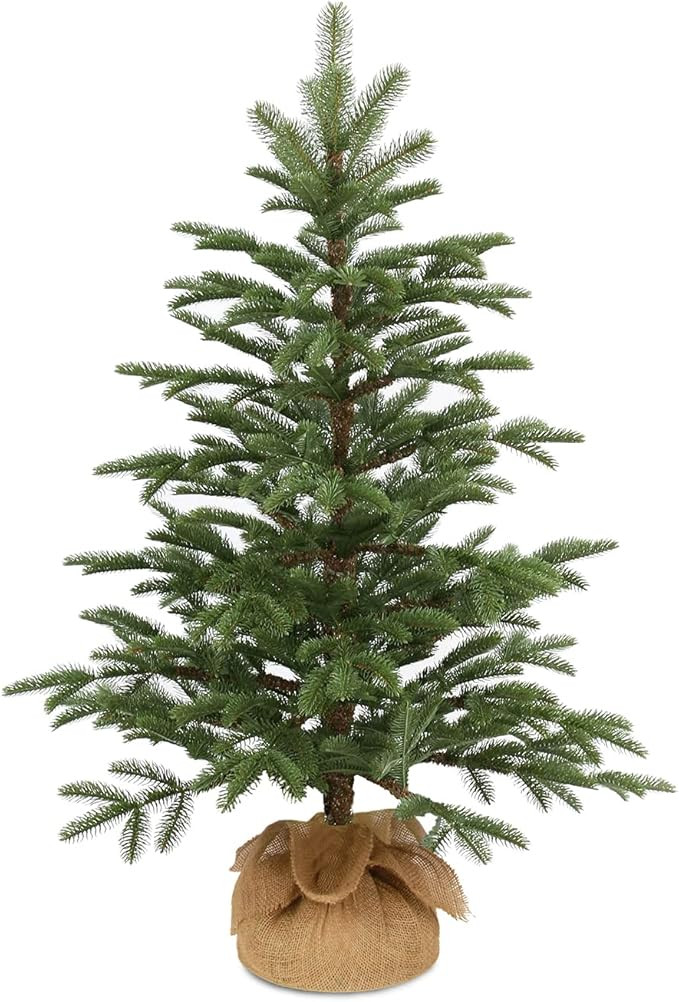 National Tree Company 'Feel Real' Artificial Mini Christmas Tree | Includes Cloth Bag Base | Norw... | Amazon (US)