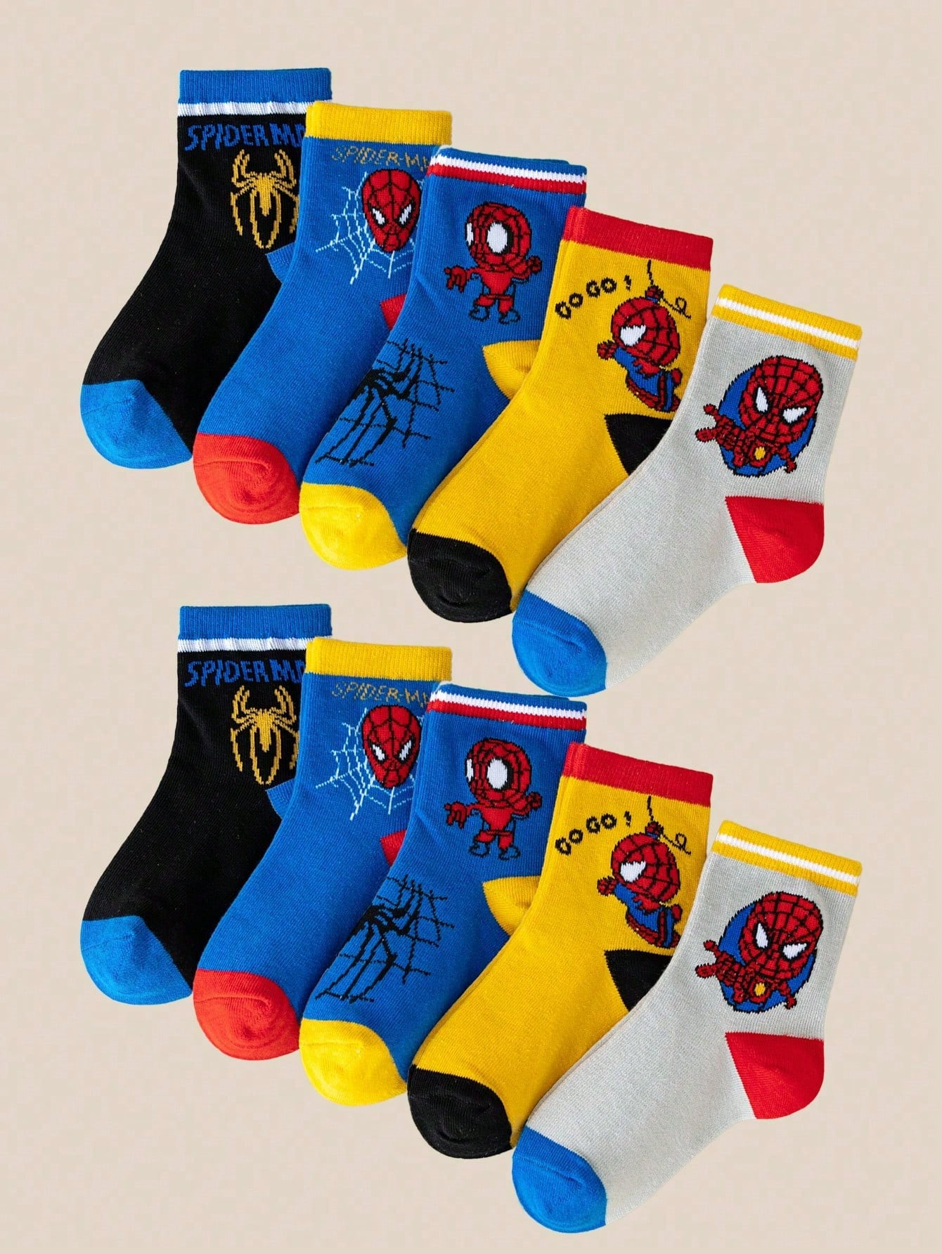 5/10 Pairs Of Four Season Kids Cartoon  Short Tube Baby Socks Suitable For Daily Or Party Wear | SHEIN