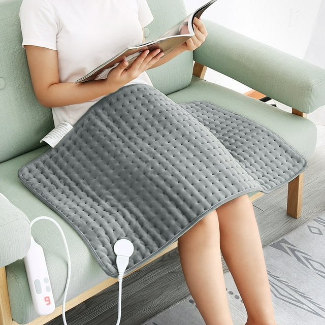 MARNUR Heating Pad for Pain Relief 18''x33'' with Auto Shut-off, Gray - Walmart.com | Walmart (US)