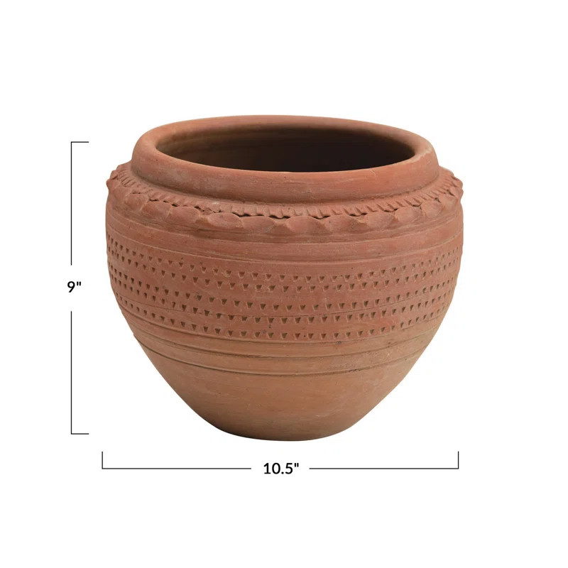 Shelese Textured Terracotta Pot Planter | Wayfair North America