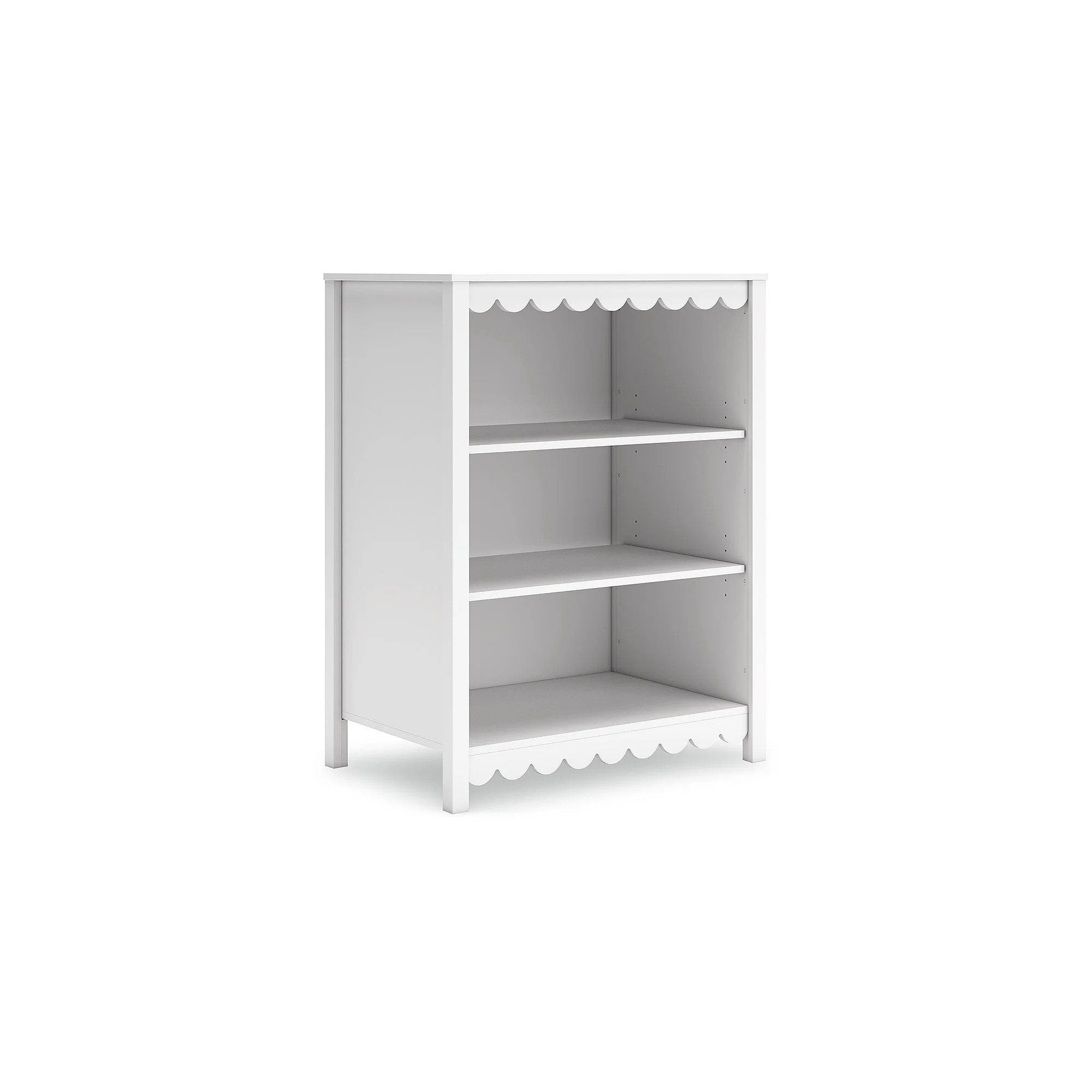 Signature Design by Ashley Hallityn 3-Tier Bookcase with 2 Adjustable Shelves, White | Walmart (US)