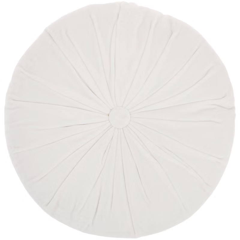 16" Ruched Velvet Round Throw Pillow - Mina Victory | Target