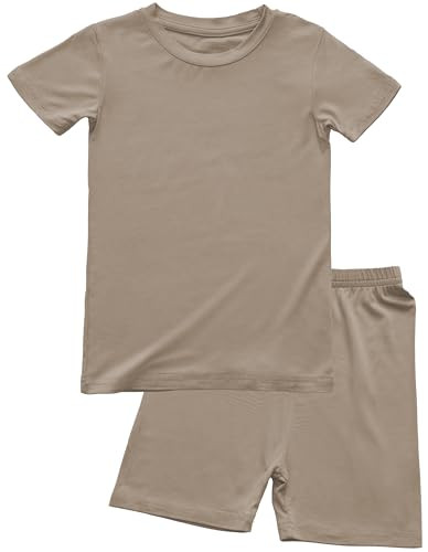 BABY 2T-10Y Toddler Kids Girls Boys Soft Comfy 2pcs Set Short Sleeve Shirts and Pants Sets | Amazon (US)