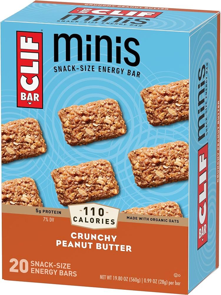 Clif Bar Minis - Crunchy Peanut Butter - Made with Organic Oats - 5g Protein - Non-GMO - Plant Ba... | Amazon (US)