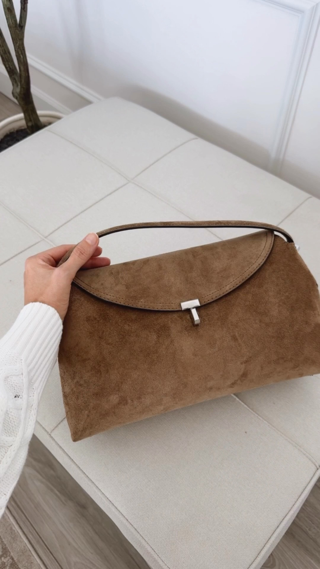 The perfect size bag. Not too big or too large . Love that this bag is now available in a suede version 
Timeless and perfect for all seasons

#LTKU #LTKOver40 #LTKootd
