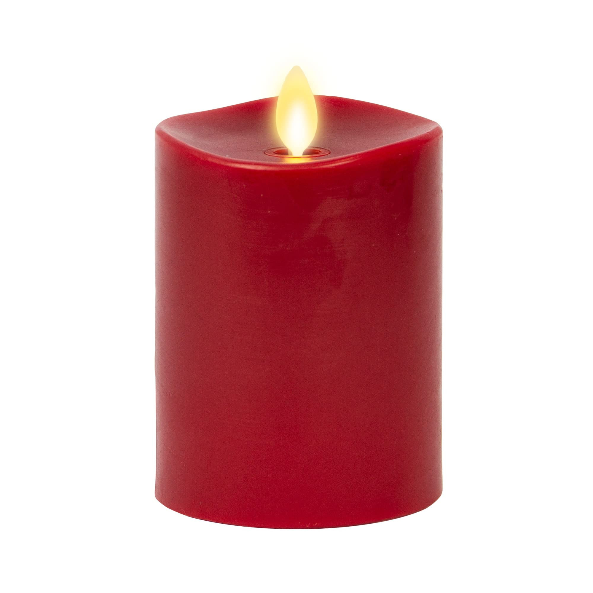 Luminara Flameless Flickering Melted Edge 3" x 4.5" Candle, Battery Operated & Timer Function, Re... | Amazon (US)