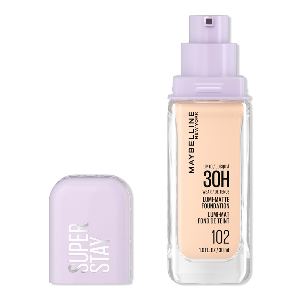 Maybelline Super Stay Up to 30HR Wear Lumi-Matte Longwear Foundation - 102 | Ulta