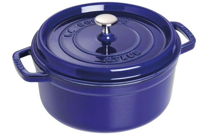 Staub Cast Iron 5.5 qt, Round, Dutch Oven, Dark Blue | The ZWILLING Group Cutlery & Cookware
