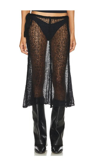 Mercer Knit Skirt in Black | Revolve Clothing (Global)