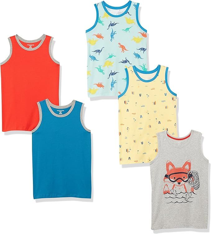 Amazon Essentials Boys and Toddlers' Sleeveless Tank Tops, Multipacks | Amazon (US)