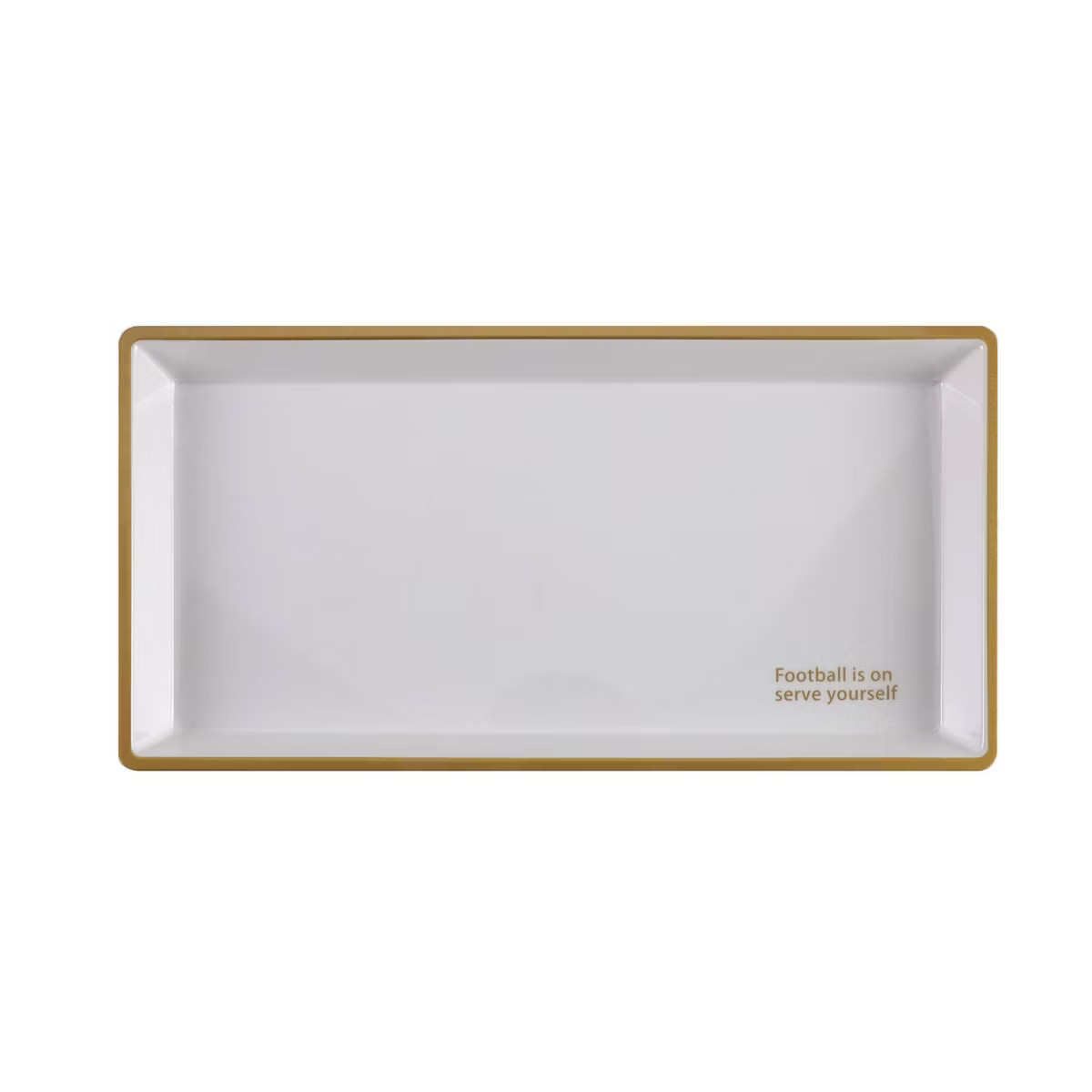Cook With Color Rectangular "Football is on Serve yourself" Platter | Target