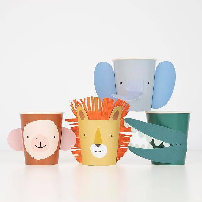 Meri Meri Animal Parade Character Cups (Pack of 8) | Amazon (US)