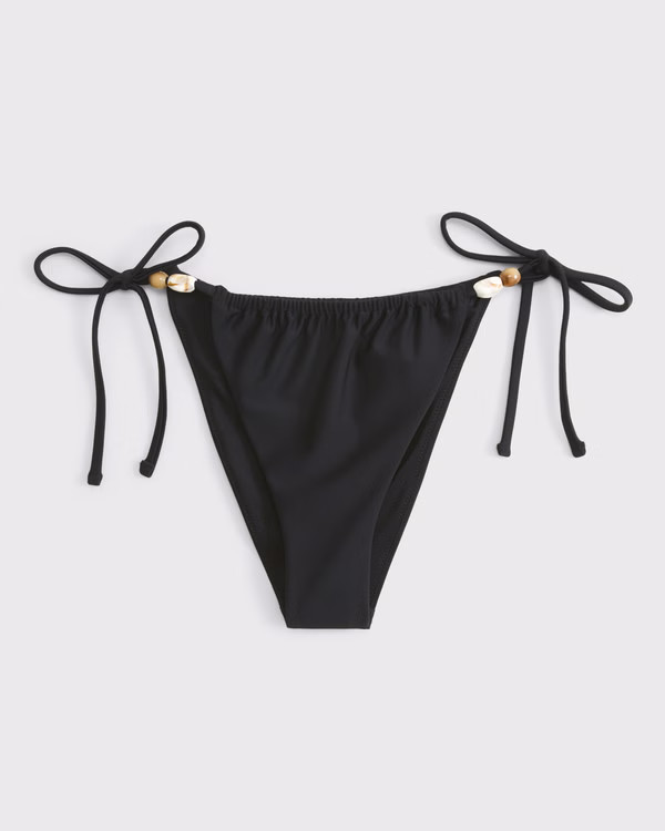 Low Rise Ruched Tie-Side Cheeky Bottom | Abercrombie & Fitch (US)