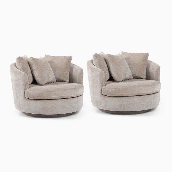 Viv Grand Swivel Chair | West Elm (US)
