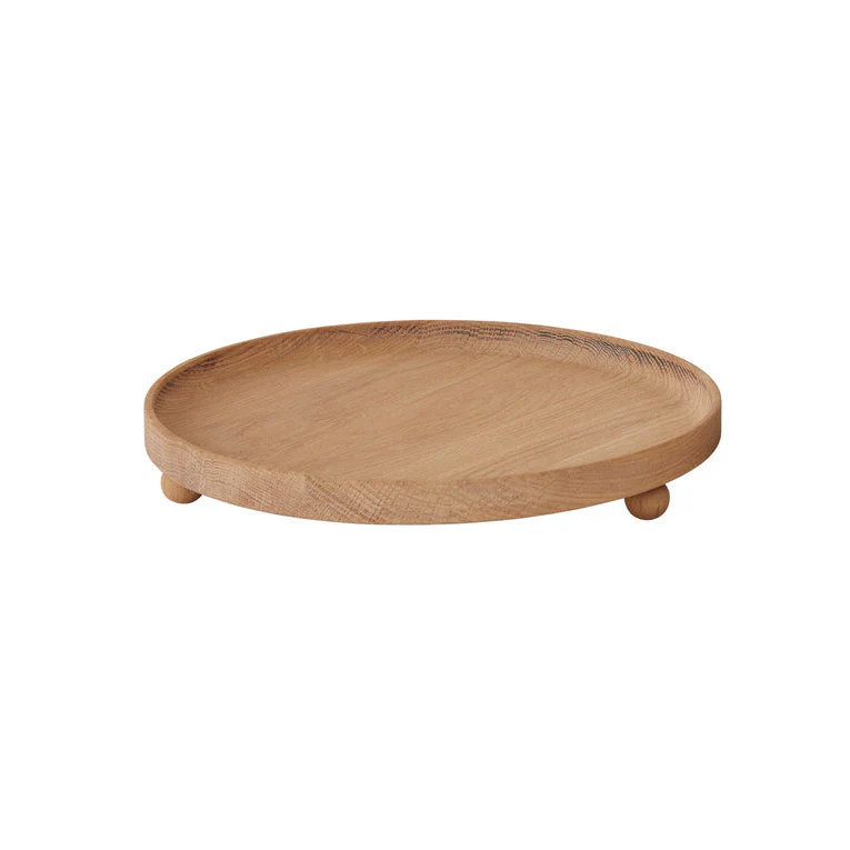 Inka Wood Tray, Round, Large, Nature | Jones & Daughters
