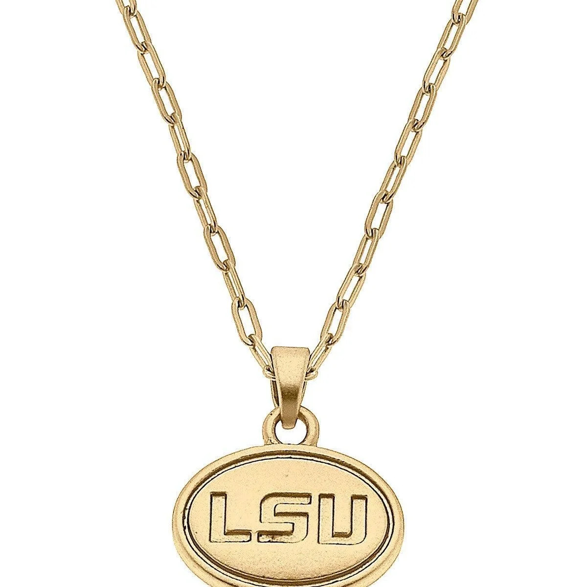 24K Gold Plated Pendant Necklace | LSU Tigers | Stewart Simmons