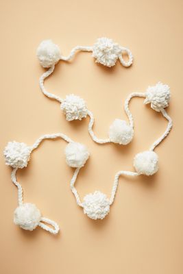 Arctic Pom Garland | Anthropologie (US)