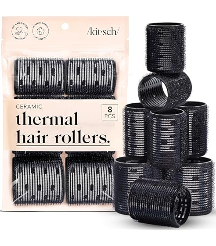 4 Sizes Self-Grip Hair Rollers Set for Long, Short Hair and Bangs - 50 Pcs with Clips (25mm, 36mm... | Amazon (US)