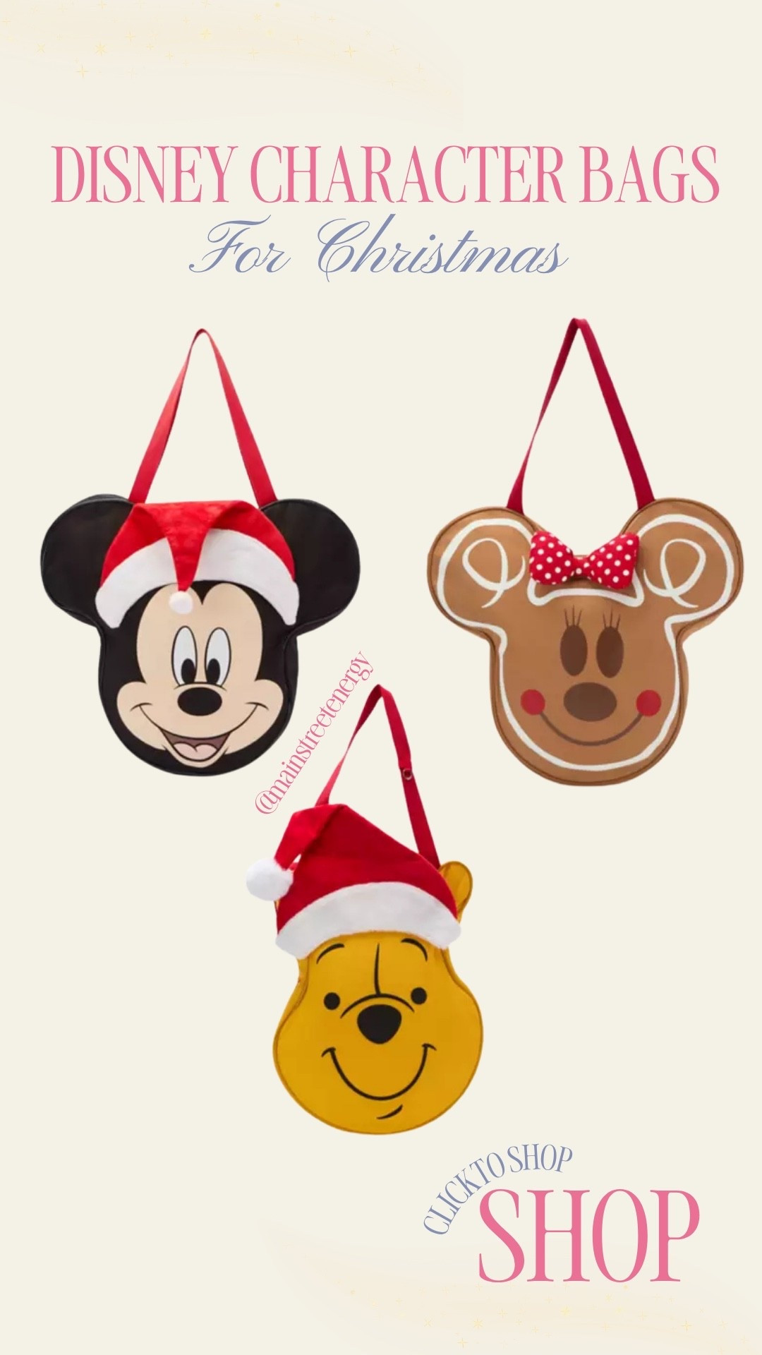 Disney Jumbo Character Bags for Christmas #Disneymerch #Disneyoutfits #Mickeybag #WinniethePooh