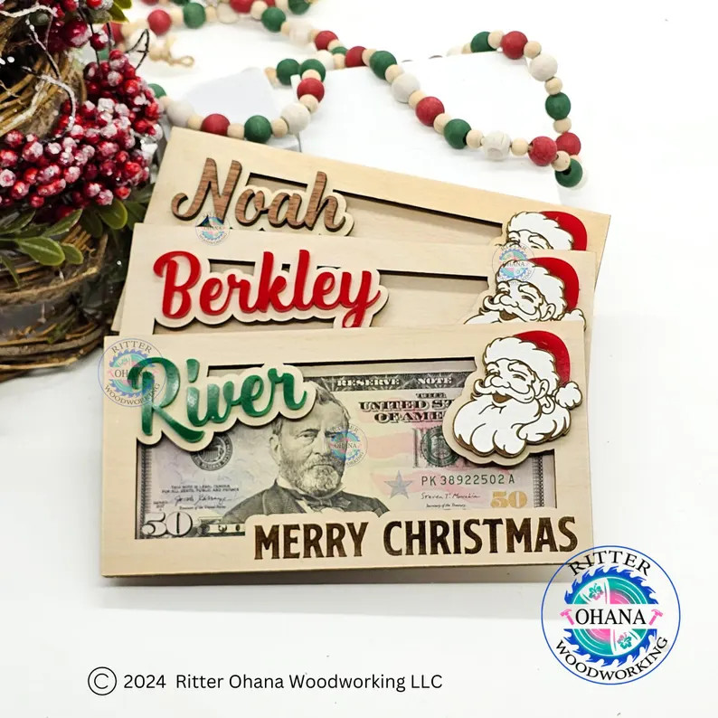 Personalized Christmas Money Holder, Stocking Stuffer for Teens, Christmas Gifts for College Stud... | Etsy (US)