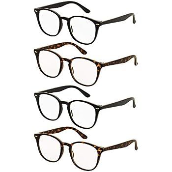 Reading Glasses 4 Pairs Comfort Fashion Matte Readers for Men and Women | Amazon (US)