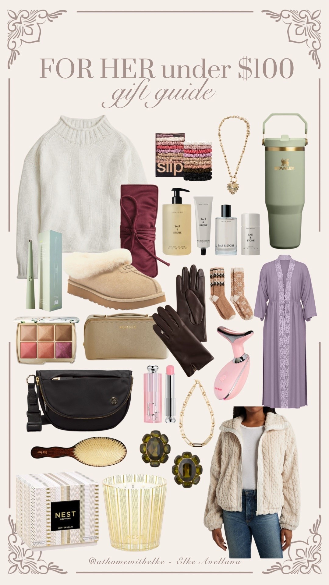 Gifts for her under $100 ✨
Sharing my top picks for the women in your life — cozy winter favorites, beauty + self-care staples, home essentials, accessories, and little luxuries she’ll love to unwrap. These are thoughtful, stylish, and actually useful gifts for moms, sisters, besties, teachers, and every woman on your list.

Tap to shop the full guide and save this post for easy gifting!
Follow @athomewithelke on LTK for more holiday ideas, home finds, and curated gift guides.


#LTKGiftGuide #LTKFindsUnder100 #LTKCyberWeek