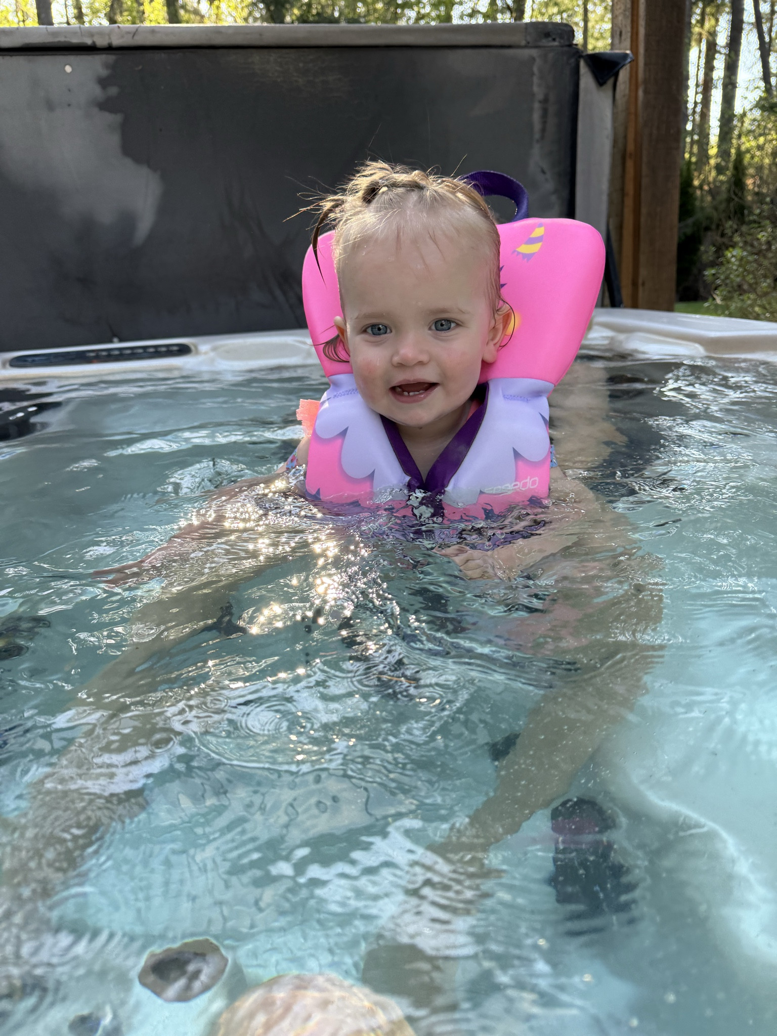 We love these infant life jackets we found for the kids