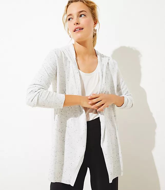 Hoodie Open Cardigan | LOFT