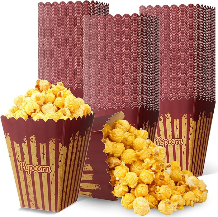 100 pcs Halloween Popcorn Boxes Creepy Carnival Halloween Party Supplies Horror Party Favor Decor... | Amazon (US)
