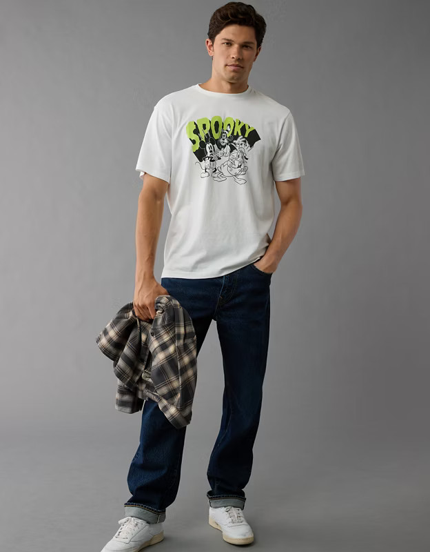 AE Mickey Mouse Halloween Graphic T-Shirt | American Eagle Outfitters (US & CA)