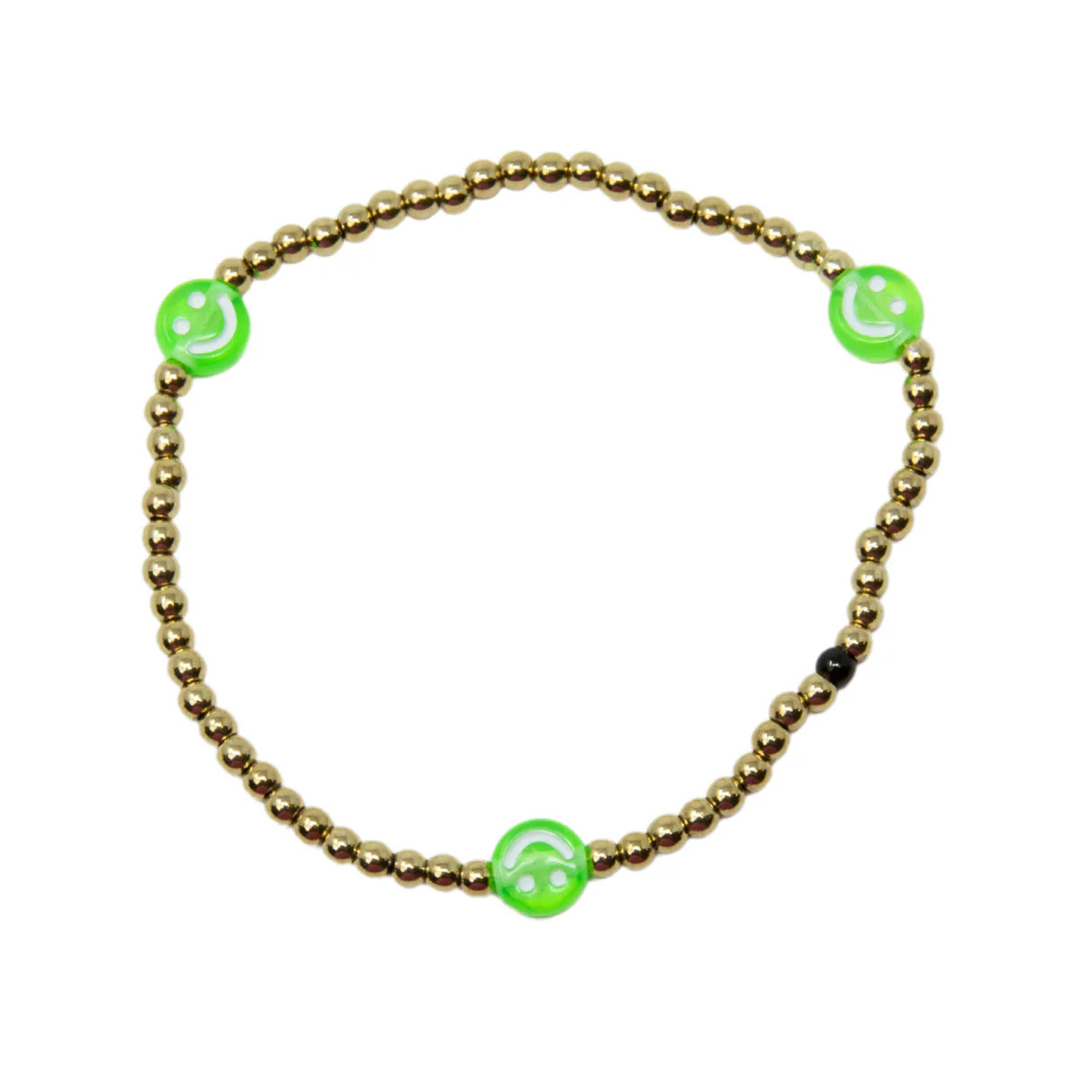 Green Smiley Face Dottie | Allie + Bess