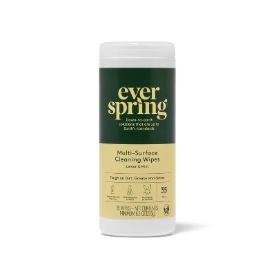 Lemon & Mint Multi-Surface Cleaning Wipes - 35ct - Everspring™ | Target