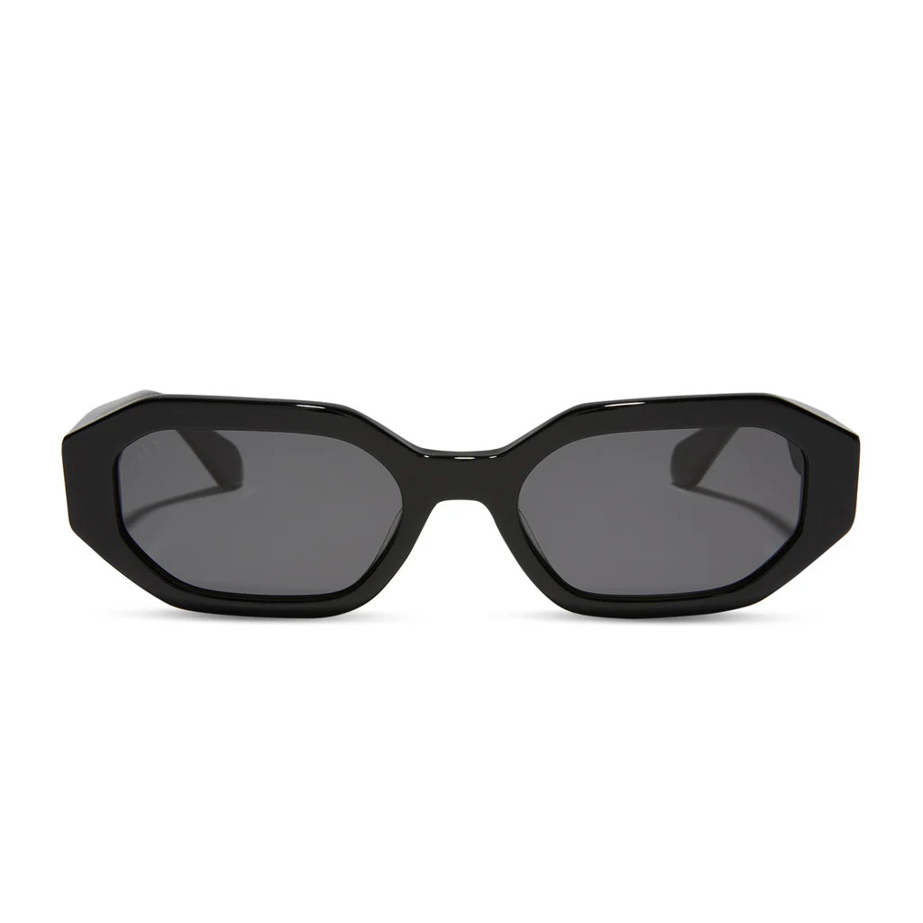 ALLEGRA - BLACK + GREY SUNGLASSES | DIFF Eyewear