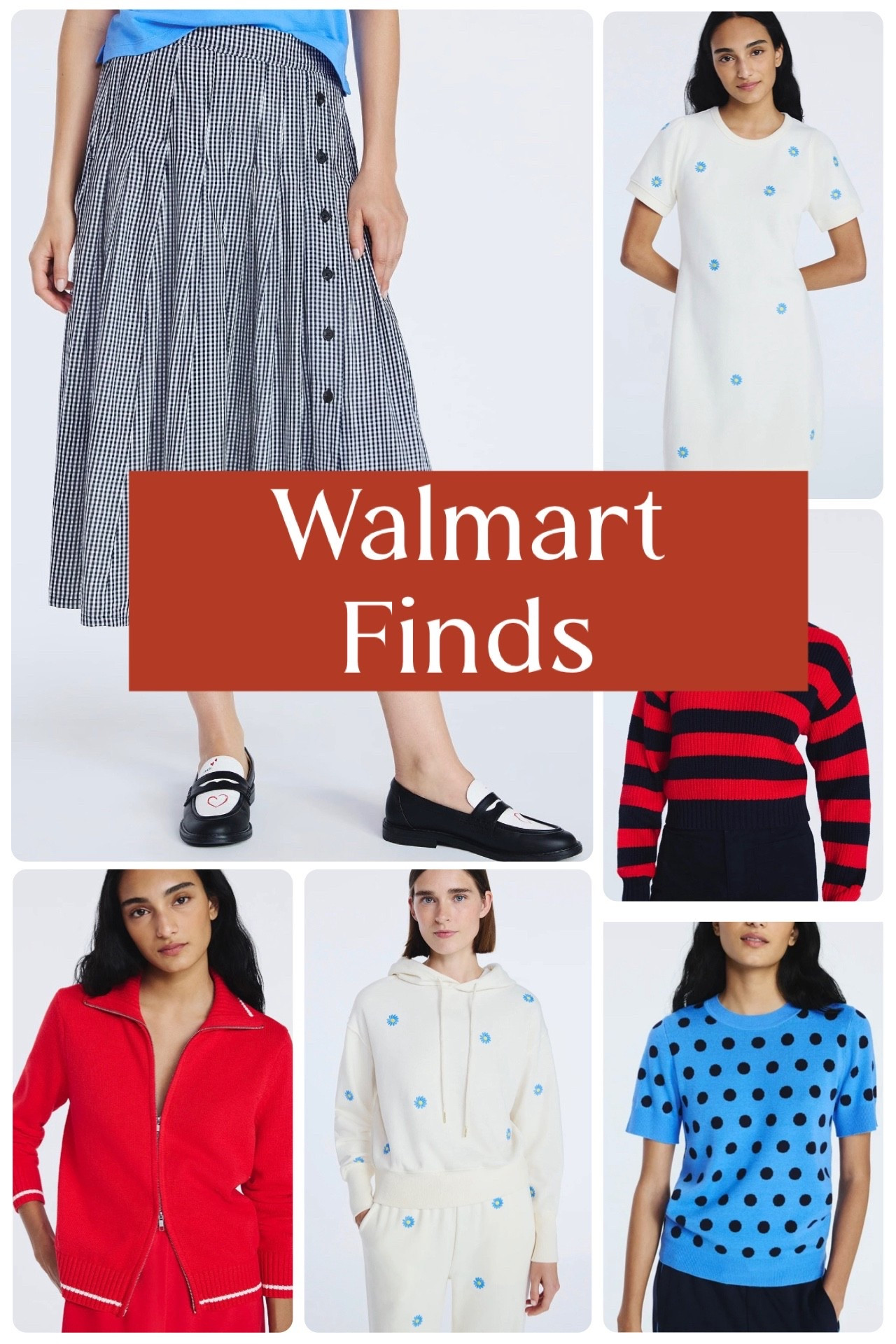 Walmart Finds I’m Loving 🤍✨ (Free Assembly Edition)

So many good Free Assembly finds at Walmart right now 🙌 Classic, polished pieces that feel way more expensive than their price tags. From gingham skirts and pleated minis to cozy sweaters, zip-front cardigans, playful heart prints, and chic everyday tops—these are easy staples you can mix and match all season. I love how these styles lean timeless but still feel fun with pops of color, stripes, dots, and feminine details. Perfect for casual days, work outfits, weekend plans, and even dress-up moments when you want to look pulled together without spending a lot 💙❤️🖤

Affordable Walmart fashion, Free Assembly women’s clothing, budget friendly outfits, classic style on a budget, gingham skirt outfit, cozy sweaters, cardigan outfits, Walmart capsule wardrobe, everyday basics, polished casual looks, Walmart finds under $40 🛍️✨

#LTKHoliday #LTKFindsUnder50 #LTKWorkwear