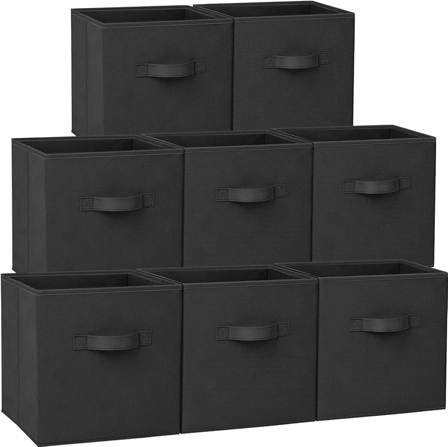 Criusia Storage Cubes - 11 Inch Heavy Duty Fabric Storage Bins for Shelves Closet, Cube Organizer... | Amazon (US)