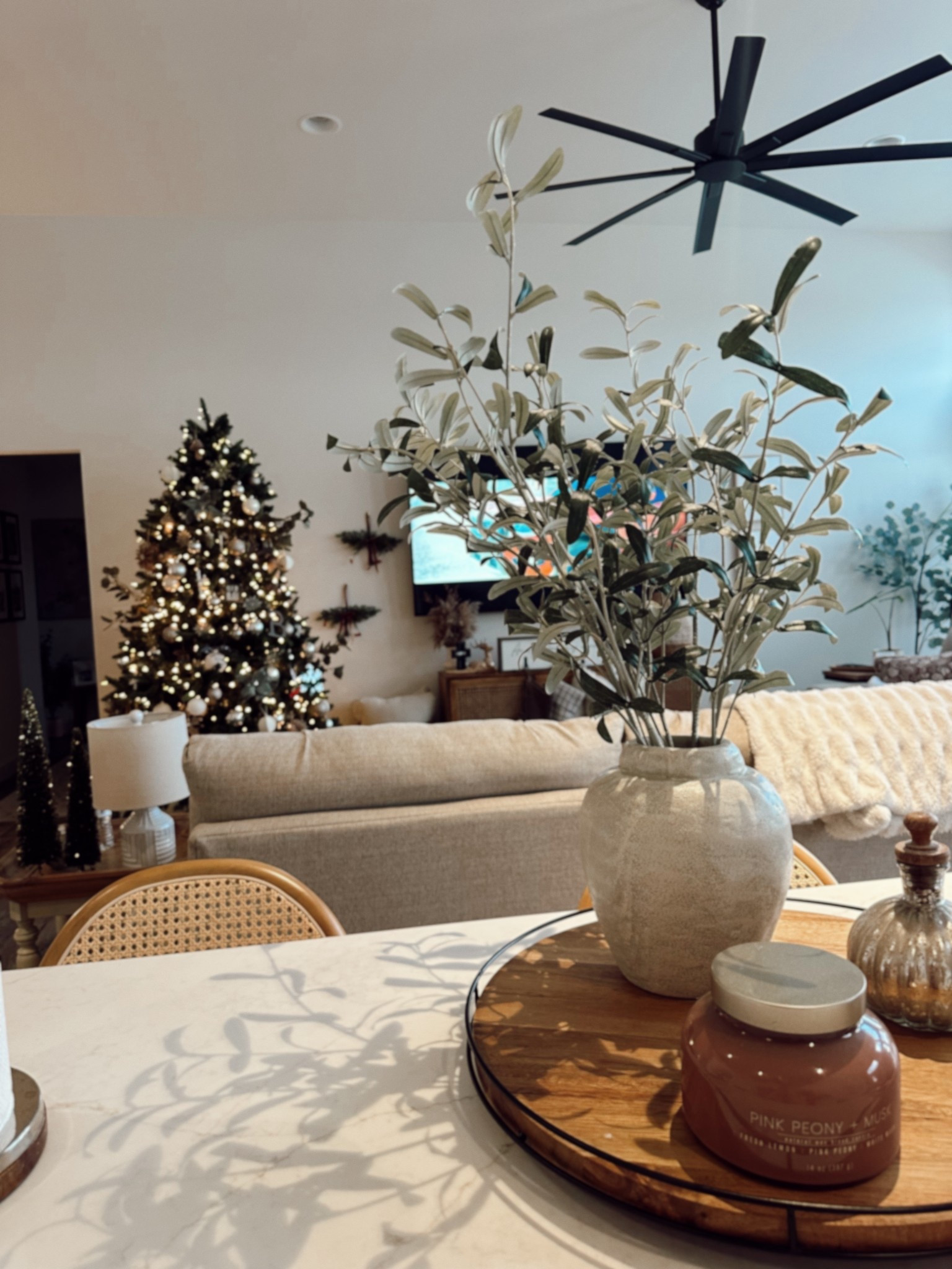 modern organic home decor, christmas decor, home decor, home decor style, kitchen, living room couch, living room rug 

#LTKStyleTip #LTKHoliday #LTKmorningroutine