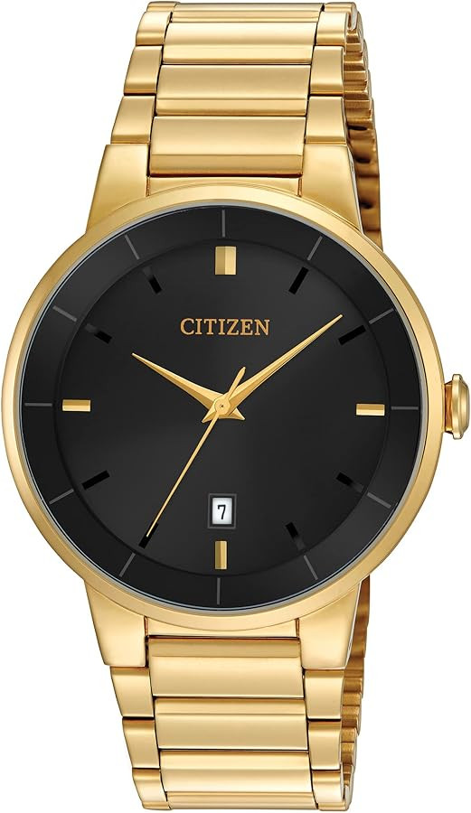 Citizen Quartz Mens Watch, Stainless Steel, Classic, Gold-Tone (Model: BI5012-53E) | Amazon (US)