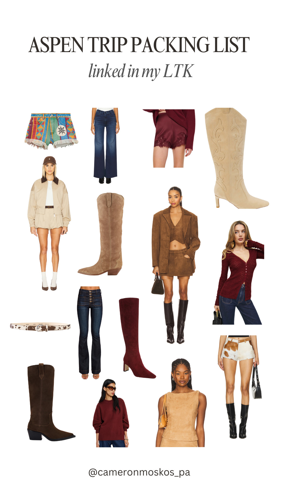 Aspen packing list  

 #LTKFallSale #LTKSeasonal #LTKTravel