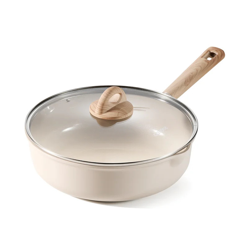 Carote Bon Appétit Collection 5.0QT Ceramic Sauté Pan-Taupe | Walmart (US)