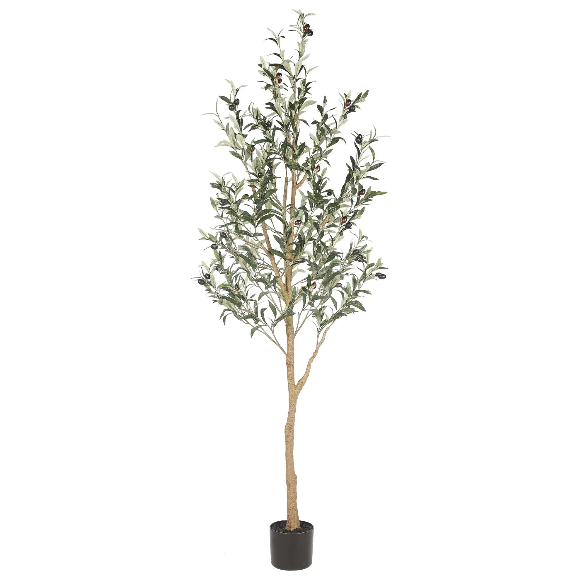 Realead 6ft Artificial Olive Tree, Tall Faux Olive Tree Plants, Fake Potted Olive Silk Tree with ... | Amazon (US)