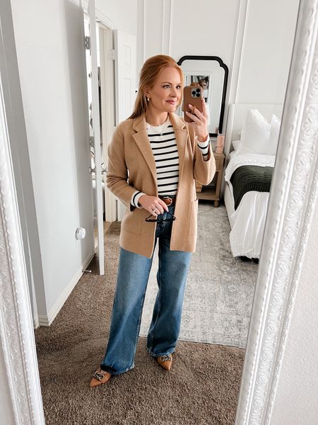 Today’s work from home look! Styling Walmart pants for $34! With spring Classics, such as the a striped sweater and a cardigan blazer

#LTKworkwear #LTKstyletip #LTKSeasonal