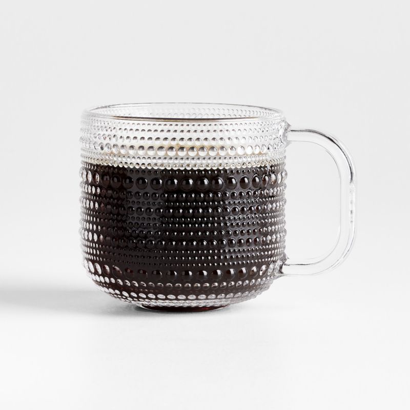 Alma 13.5-Oz. Clear Glass Mug + Reviews | Crate & Barrel | Crate & Barrel