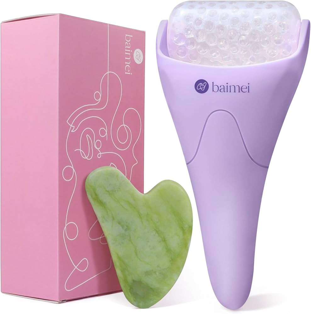 BAIMEI Cryotherapy Ice Roller and Gua Sha Facial Tools Reduces Puffiness Migraine Pain Relief, Sk... | Amazon (US)