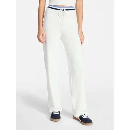 No Boundaries Wide Leg Sweater Pants 31 Inseam Women s XXS-XXL | Walmart (US)