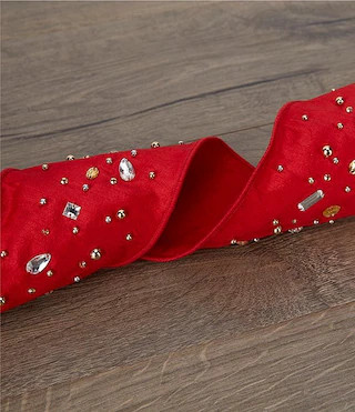 Christmas Magic Collection 4" Beaded Decorative Ribbon | Dillard's